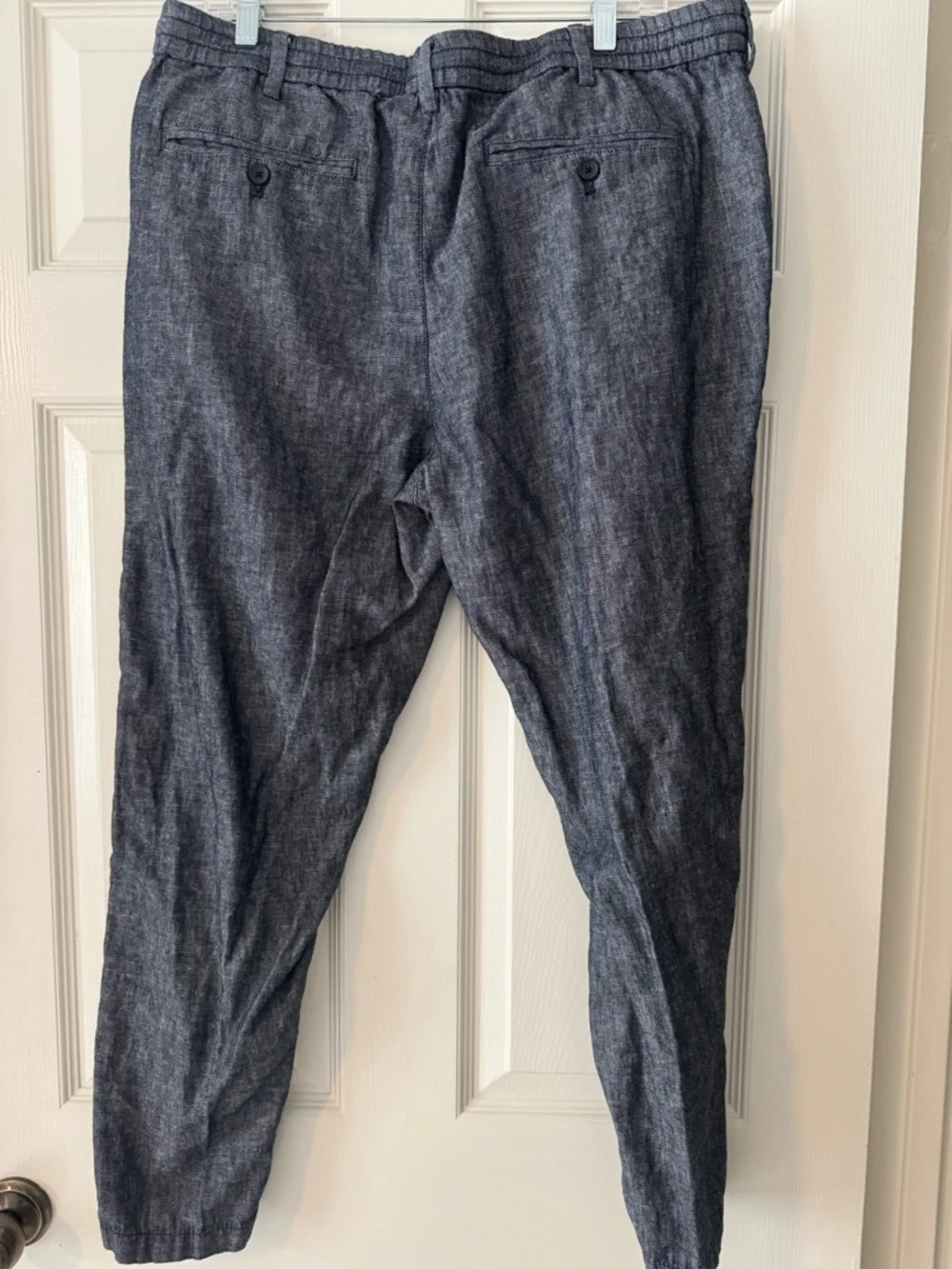 Banana Republic Mason Athletic Tapered Pant — Navy Heather